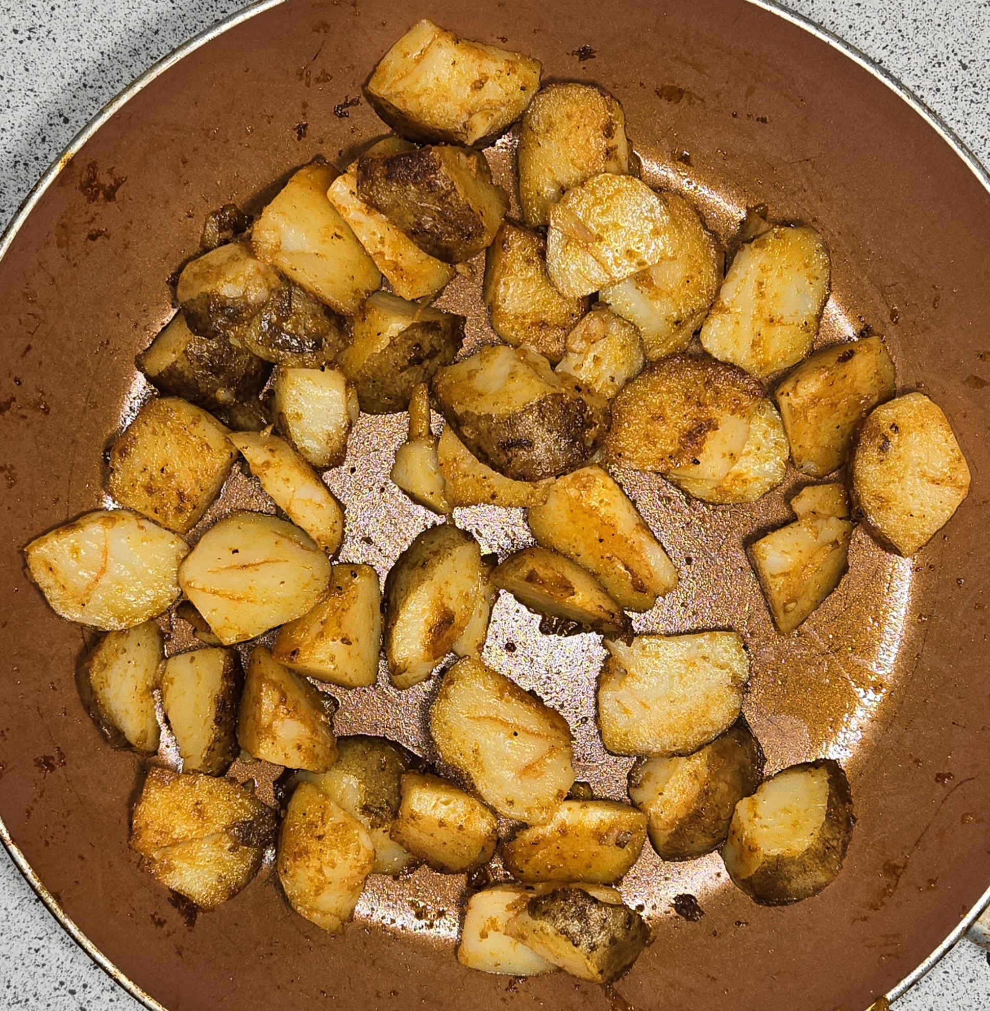 Spicy Leftover Potatoes