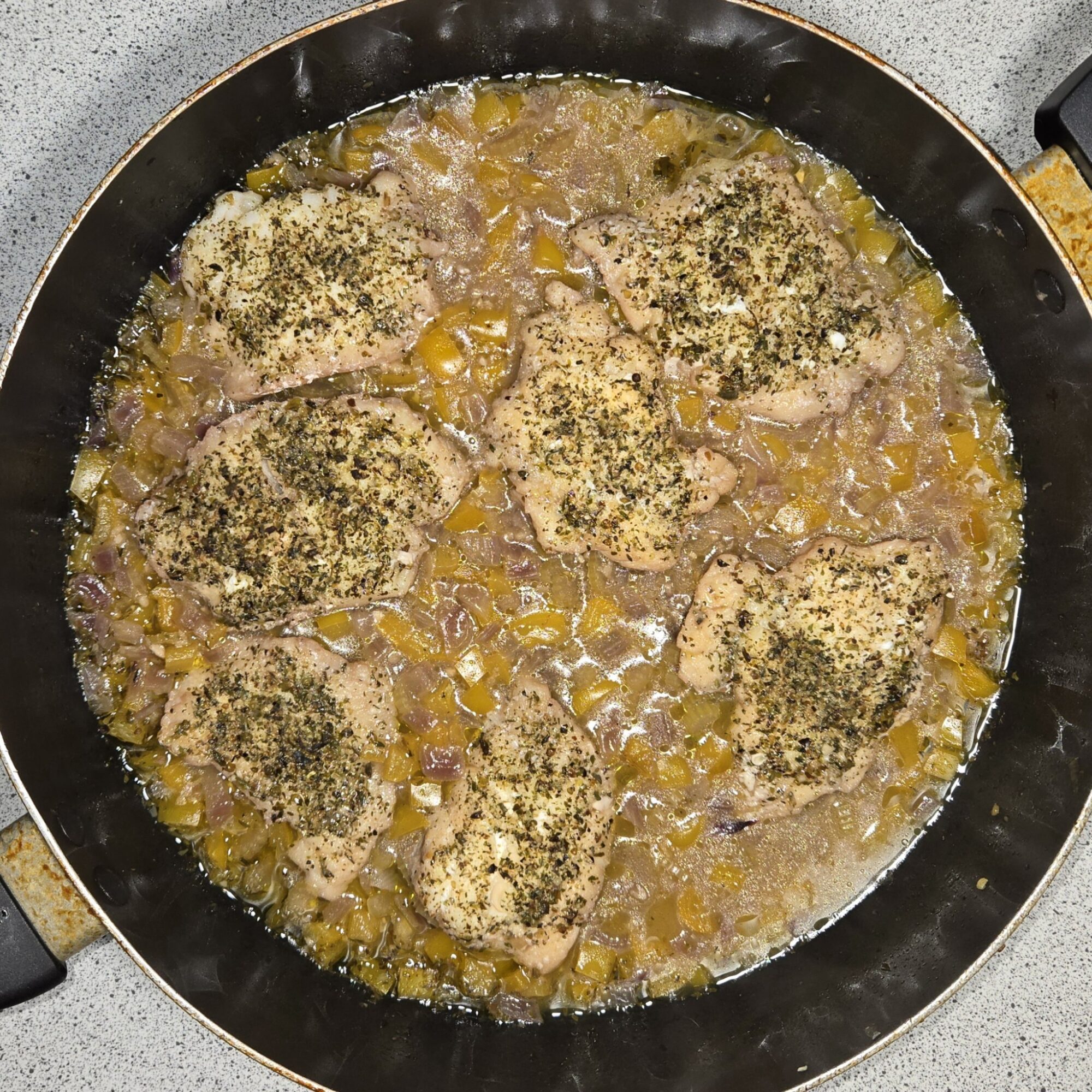 Greek-Inspired Poached Haddock