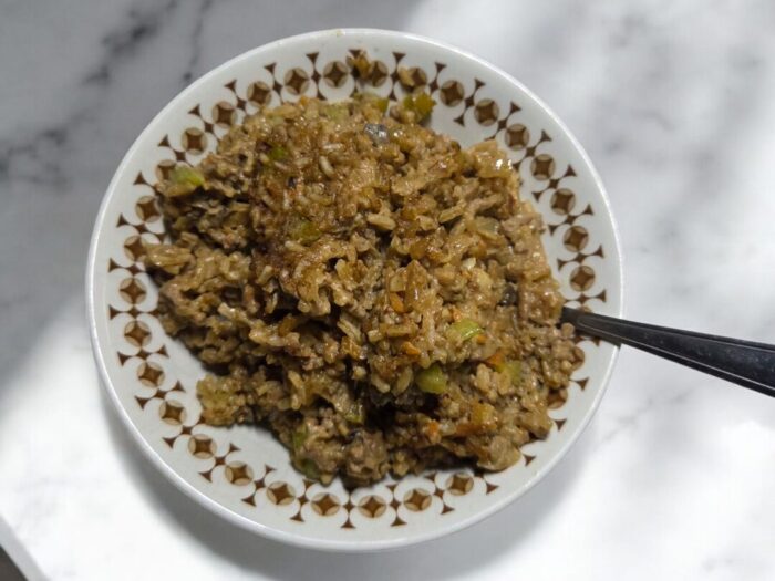 Mushroom, Ground Beef and Rice Casserole