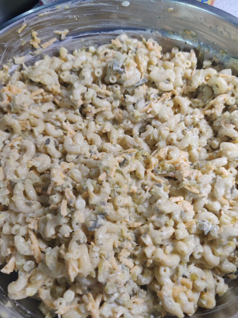 Dill Pickle Pasta Salad