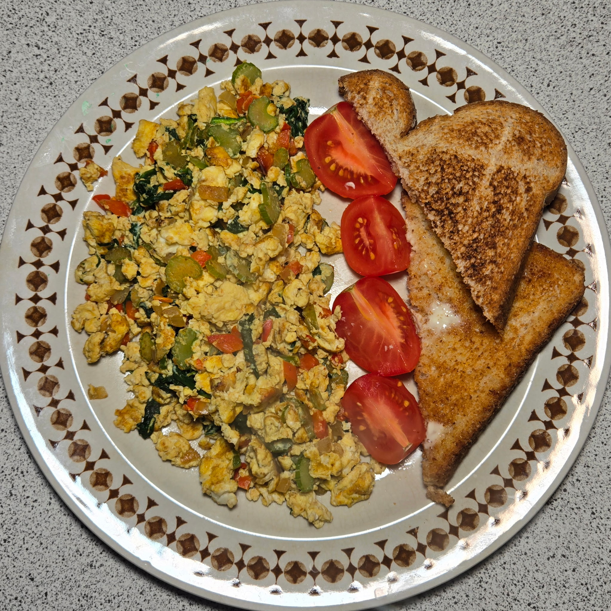 Delicious Veggie-Packed Scrambled Eggs